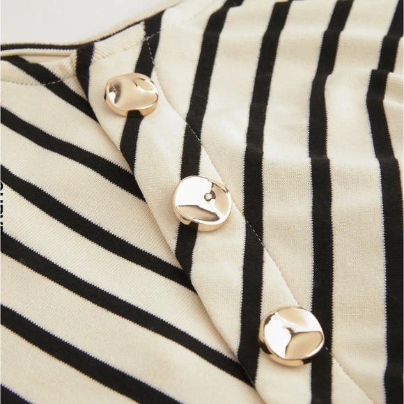 NWT Cider • Striped Boatneck Top - Picture 6 of 8